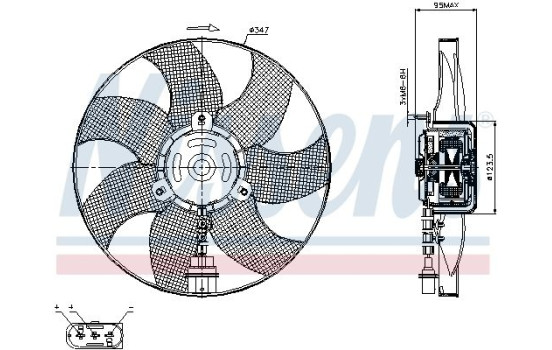Ventilador de refrigeración 85543 Nissens, Imagen 6