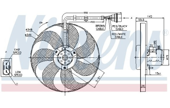 Ventilador de refrigeración 85683 Nissens, Imagen 2
