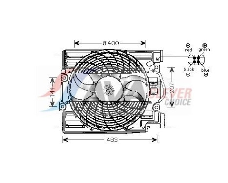 Ventilador de refrigeración BW7509 Ava Quality Cooling