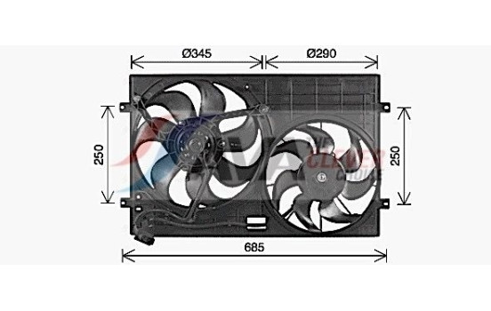 Ventilador de refrigeración VN7543 Ava Quality Cooling, Imagen 2