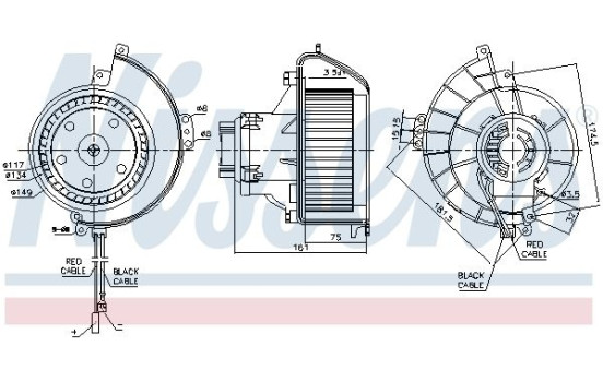 ventilador de estufa 87188 Nissens, Imagen 4