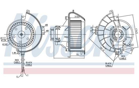 ventilador de estufa 87188 Nissens, Imagen 3