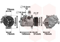 Compresor, aire acondicionado