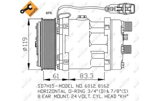 Compresor, aire acondicionado, Imagen 4