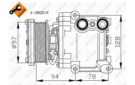 Compresor, aire acondicionado, Imagen 3
