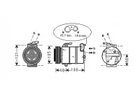 COMPRESOR DE AIRE ACONDICIONADO 1.4 / 1.6 / 1.8 / 2.0 -00