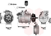 Compresor de aire acondicionado 2.5 TDi con rueda libre