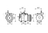 COMPRESOR KIA RIO 1.4i/1.6i 05-08