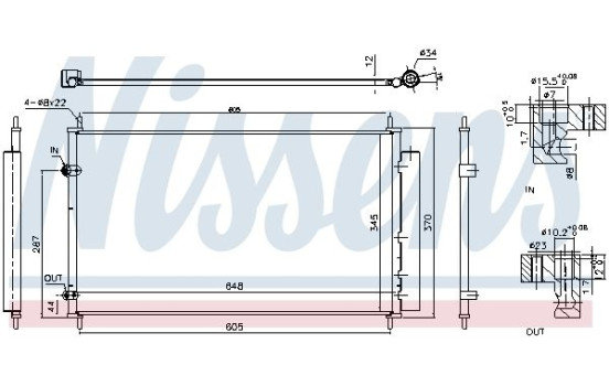 Condensador 940804 Nissens, Imagen 3