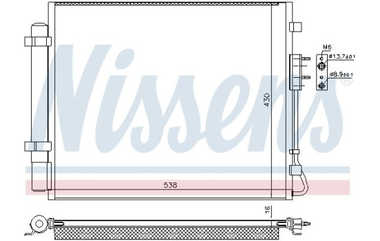 Condensador 940821 Nissens, Imagen 2