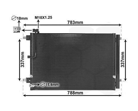 Condensador, aire acondicionado 03005389 International Radiators