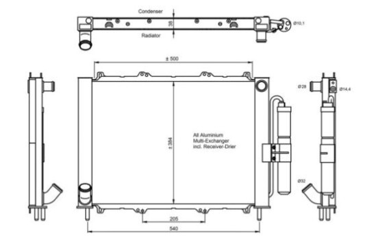 Condensador, aire acondicionado 350058 NRF, Imagen 2