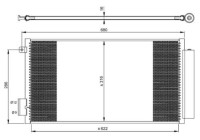 Condensador, aire acondicionado 350061 NRF