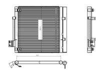 Condensador, aire acondicionado 350448 NRF