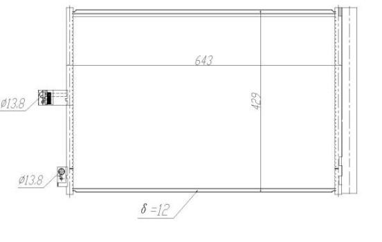 Condensador, aire acondicionado 350457 NRF, Imagen 2