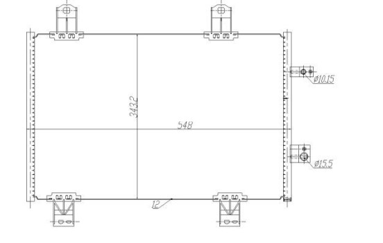 Condensador, aire acondicionado 350480 NRF, Imagen 3
