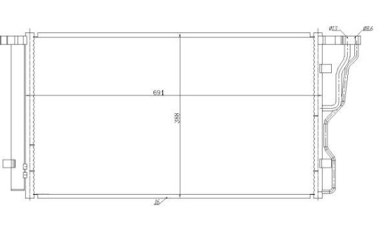 Condensador, aire acondicionado 350486 NRF, Imagen 2