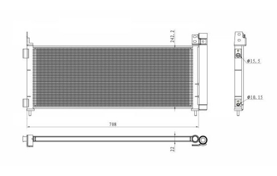 Condensador, aire acondicionado 350495 NRF, Imagen 4
