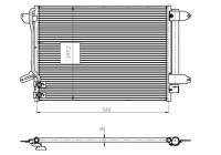 Condensador, aire acondicionado 350507 NRF