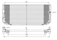 Condensador, aire acondicionado 35282 NRF