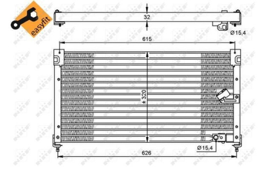 Condensador, aire acondicionado 35348 NRF, Imagen 6