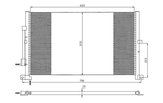Condensador, aire acondicionado 35365 NRF, Imagen 2