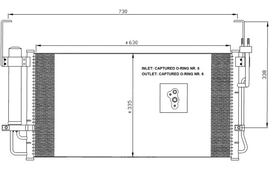 Condensador, aire acondicionado 35429 NRF, Imagen 5