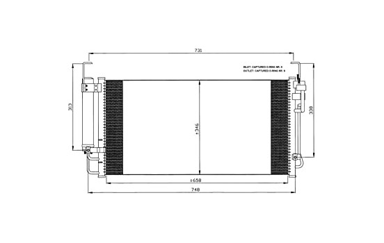 Condensador, aire acondicionado 35473 NRF, Imagen 7