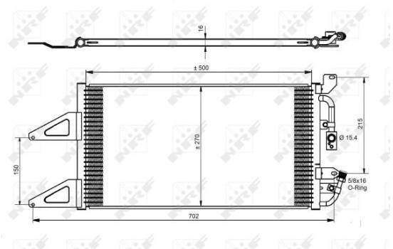 Condensador, aire acondicionado 35489 NRF, Imagen 5