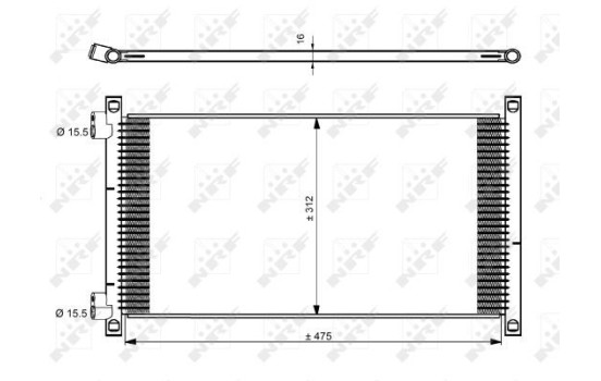Condensador, aire acondicionado 35490 NRF, Imagen 5