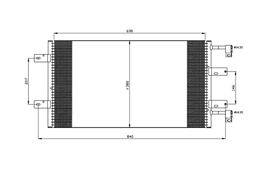 Condensador, aire acondicionado 35505 NRF, Imagen 2