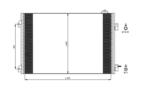 Condensador, aire acondicionado 35545 NRF, Imagen 2
