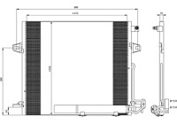 Condensador, aire acondicionado 35618 NRF