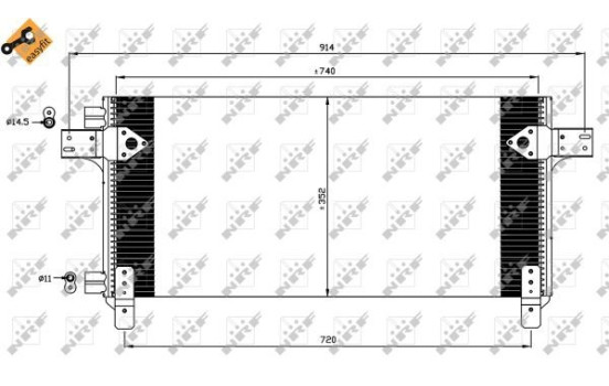 Condensador, aire acondicionado 35620 NRF, Imagen 3