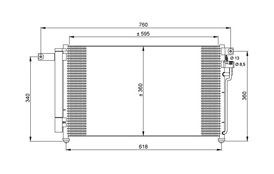 Condensador, aire acondicionado 35851 NRF, Imagen 5