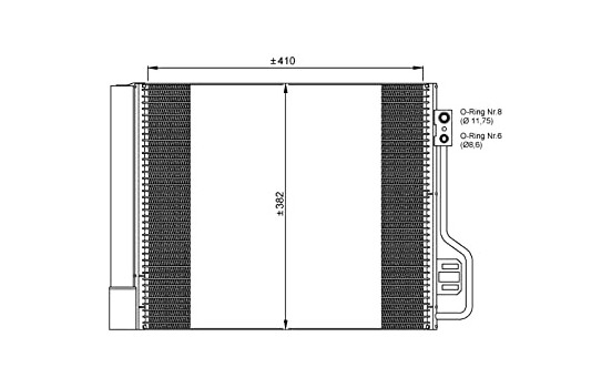 Condensador, aire acondicionado 35937 NRF, Imagen 7