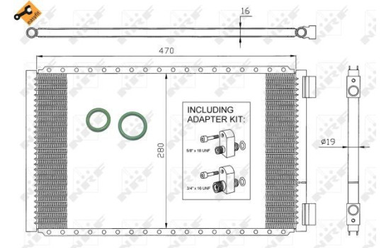 Condensador, aire acondicionado 35950 NRF, Imagen 5
