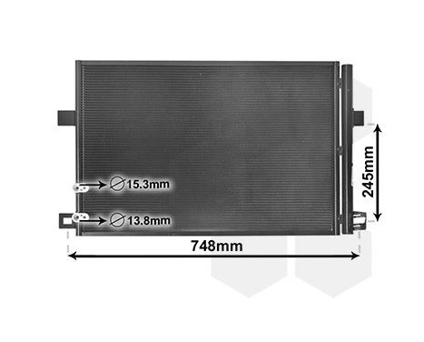 Condensador, aire acondicionado 58005369 International Radiators Plus