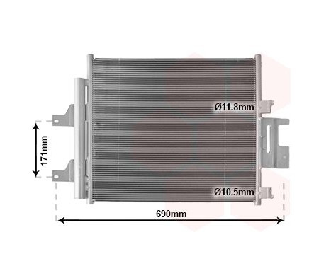 Condensador, aire acondicionado 77015702 International Radiators
