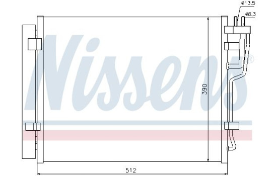 Condensador, aire acondicionado 940007 Nissens, Imagen 2