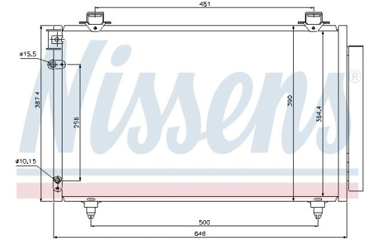 Condensador, aire acondicionado 940081 Nissens, Imagen 2