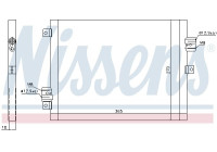 Condensador, aire acondicionado 940190 Nissens