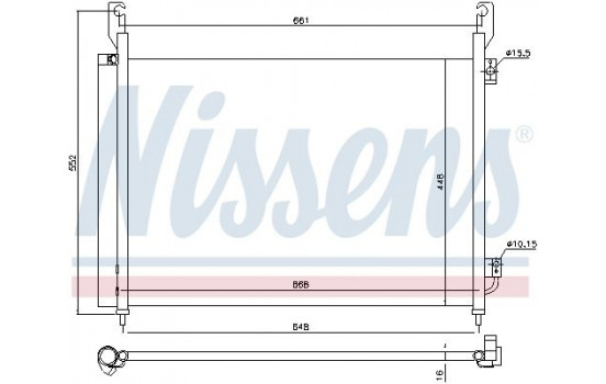 Condensador, aire acondicionado 940316 Nissens, Imagen 6