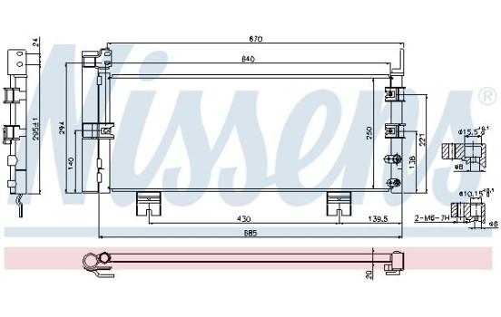 Condensador, aire acondicionado 940450 Nissens, Imagen 6