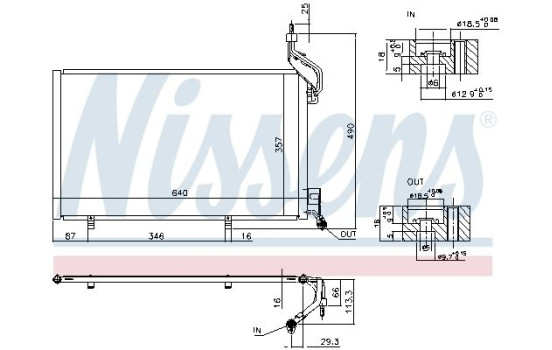 Condensador, aire acondicionado 940515 Nissens, Imagen 6