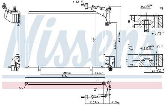 Condensador, aire acondicionado 940528 Nissens, Imagen 6