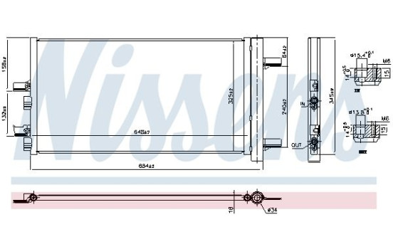 Condensador, aire acondicionado 941049 Nissens, Imagen 2