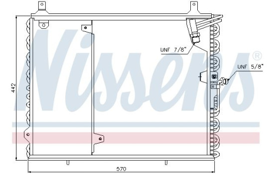 Condensador, aire acondicionado 94400 Nissens, Imagen 2