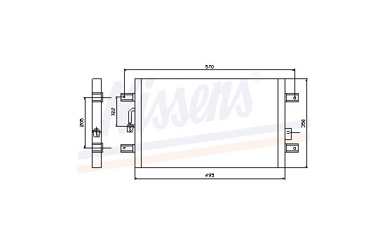 Condensador, aire acondicionado 94561 Nissens, Imagen 3