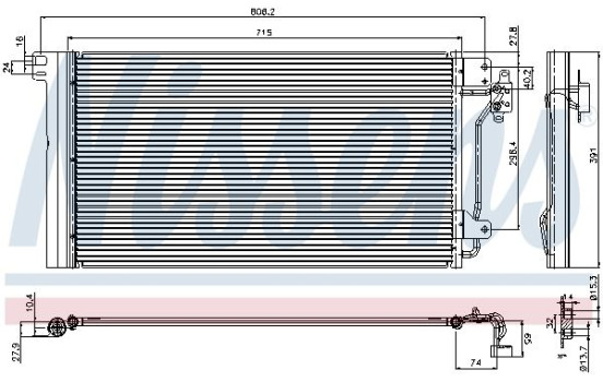 Condensador, aire acondicionado 94604 Nissens, Imagen 2